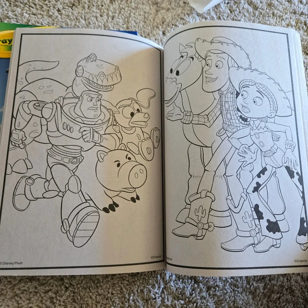 Crayola Coloring Book Kids OS Blue New Disney Pixar Toy Story Activity 96 Pages